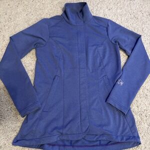 Mountain Hardwear Jacket Womens Medium Blue-Purple Softshell Full Zip Hiking